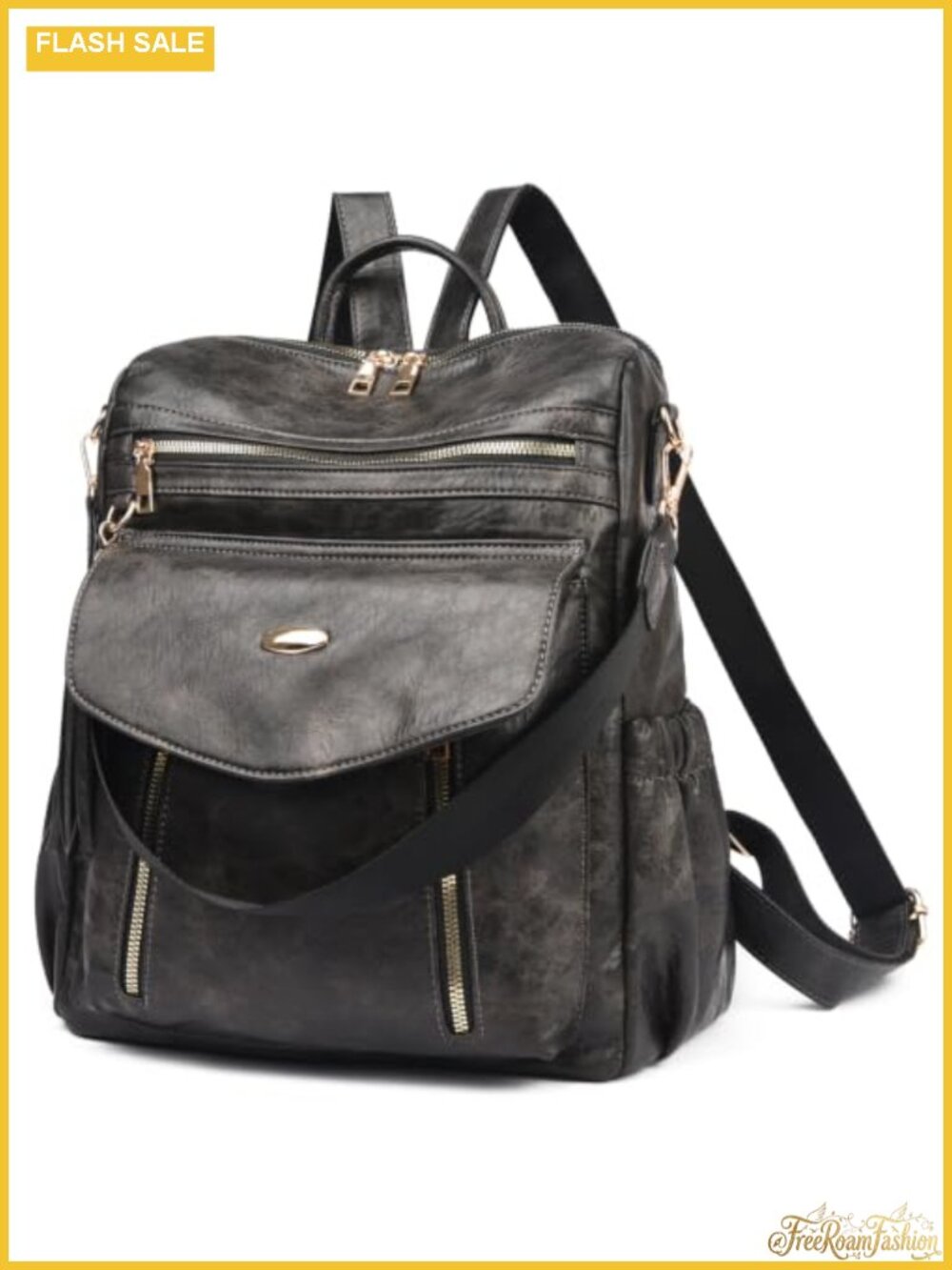 Women's Fashion Backpack Purse – Vegan Leather Anti-Theft Convertible Satchel